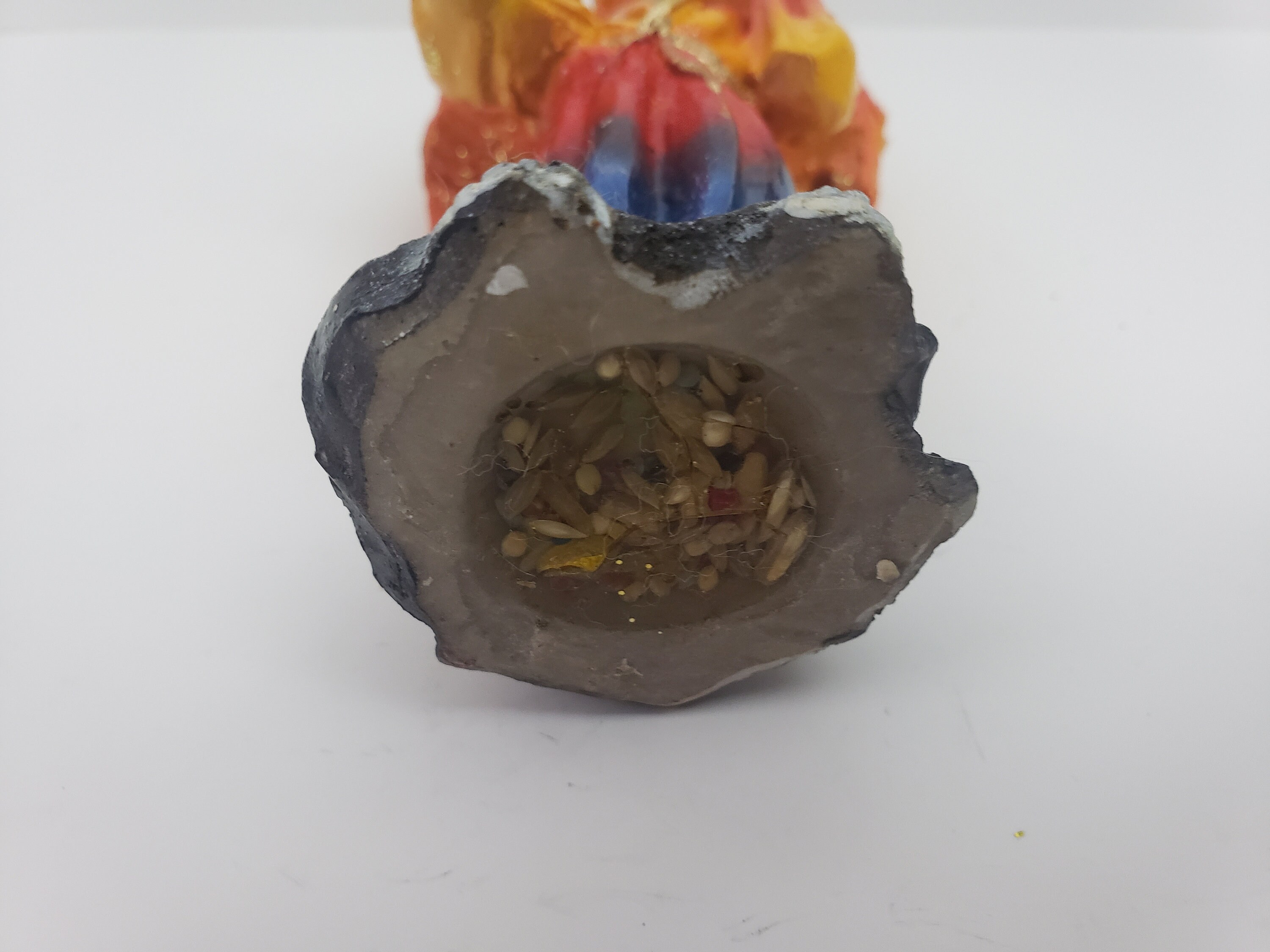 サンタ ムエルテ カラー レインボー 6 インチ 聖なる死のミュート像