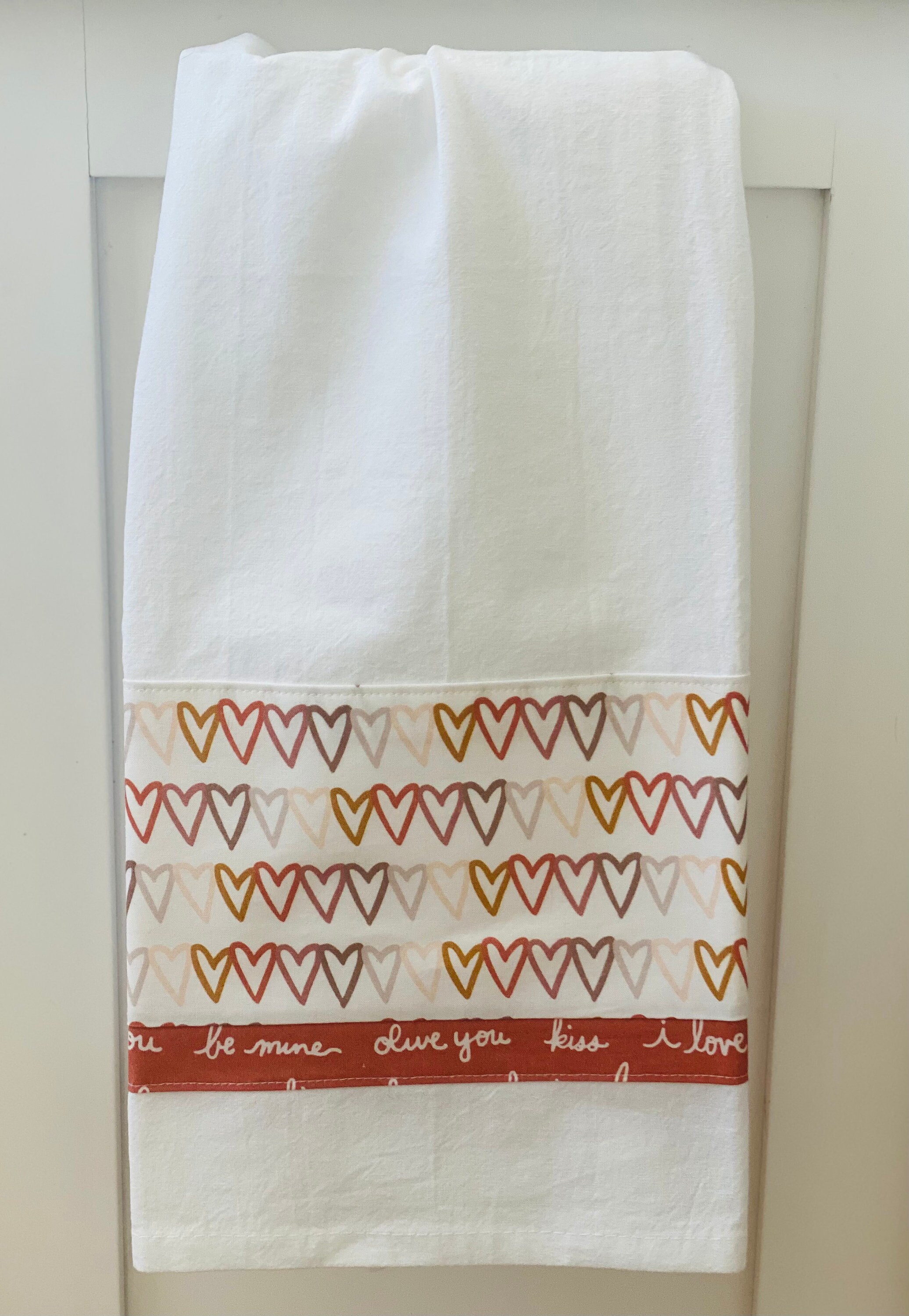 Heavyweight Flour Sack Towel, Embellished, Tea Towel, Kitchen Towel