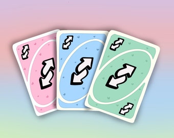 Pink Uno Reverse Card | Sticker