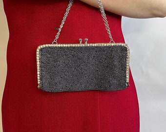 Sac Du Soir Clara Kasavina - Rose, Strass, Chaîne Dorée - Pochette Avec Bandoulière (Neuf Avec étiquettes)