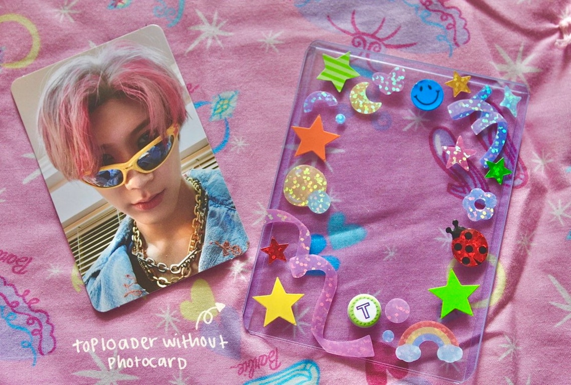 Custom Kpop Decorated Toploader Etsy