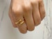 Love Hug Ring - Waterproof Gold Ring - Cute Hug Ring - Minimalist Ring UK - Stackable Ring - High Quality - Gift For Her - Friendship Gift 