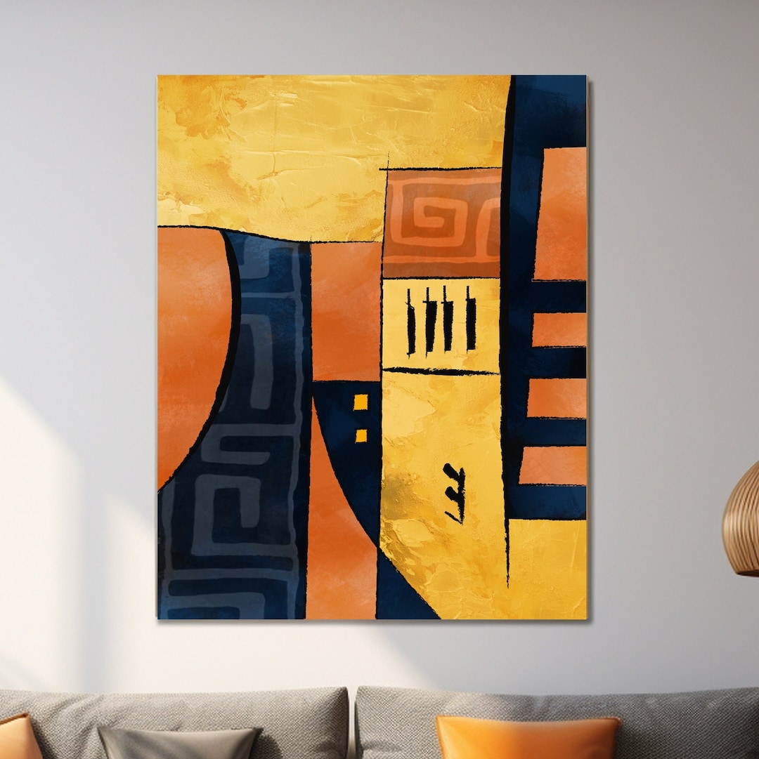 Modern African American Art Print. Colorful Large Abstract Etsy