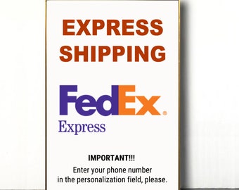 Fedex Express Versand für Artikel von Yuta Interior Art