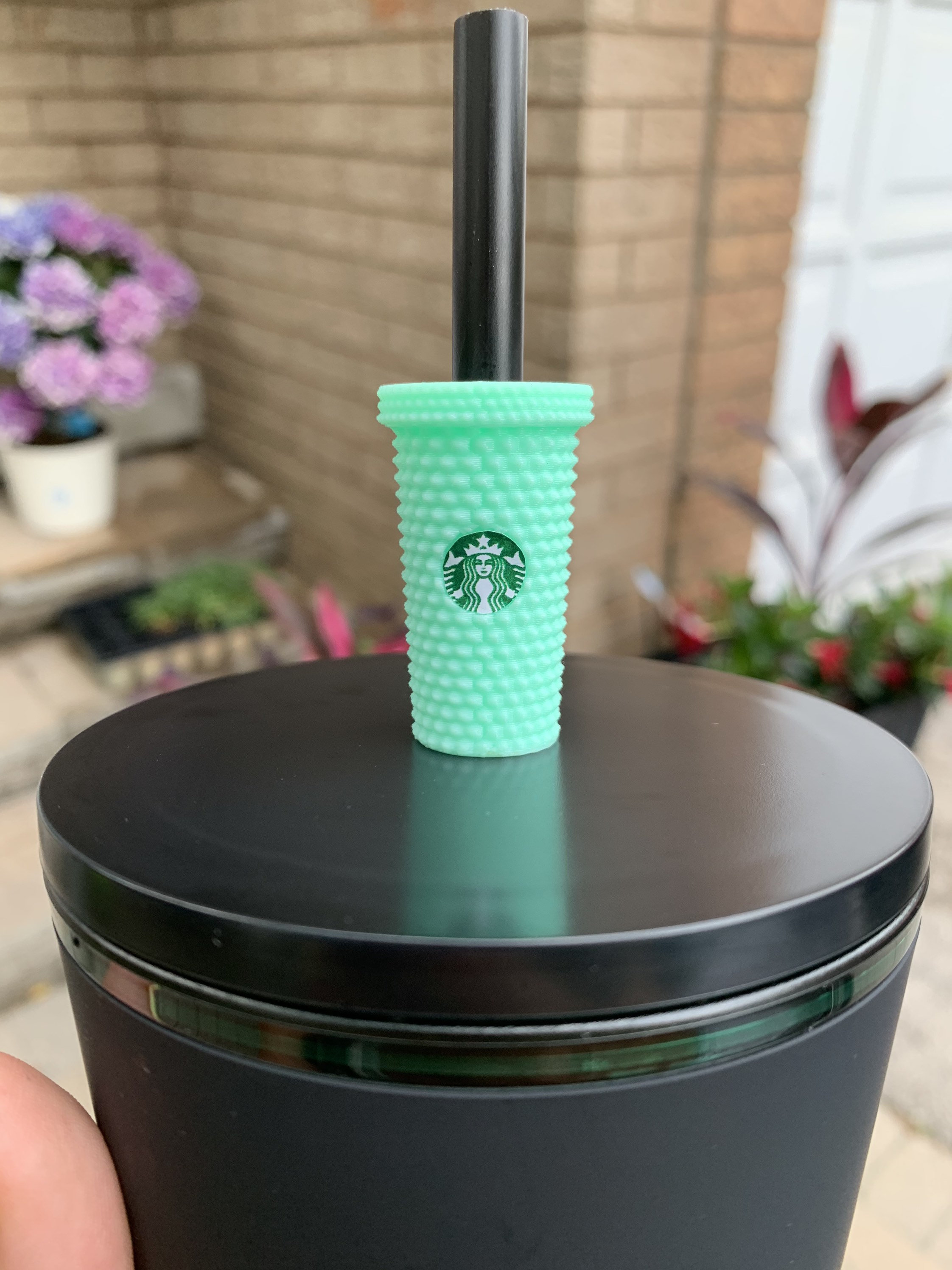 Straw Toppers Starbucks Studded Straw Topper Starbucks Cup Etsy