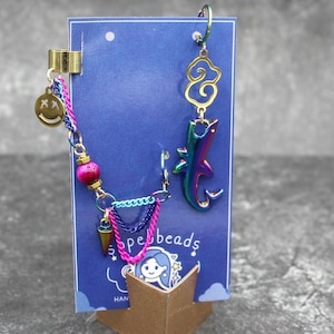 Chaos Bomb braid girl champion inspired earrings