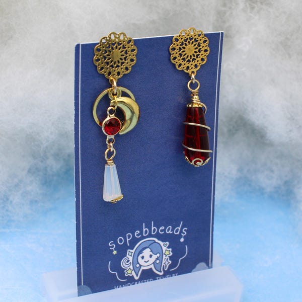 Elven Mage Reise Anime inspirierte Ohrringe | hypoallergener Edelstahl 304