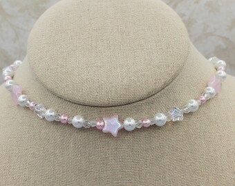 Pastel stars ethereal celestial choker