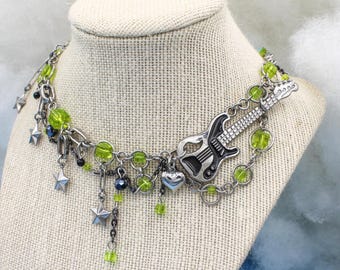 Green Yuri anime inspired choker preorder