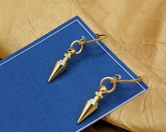 Assasin princess anime inspired earrings NOT COSPLAY size| nickel free hypoallergenic 16k plated brass 304 stainless steel huggies