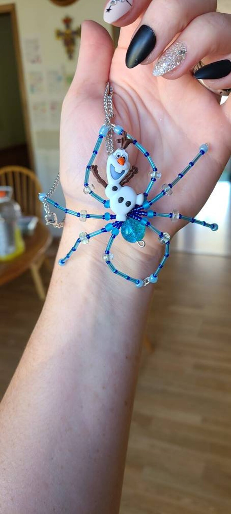 Olaf beaded spider