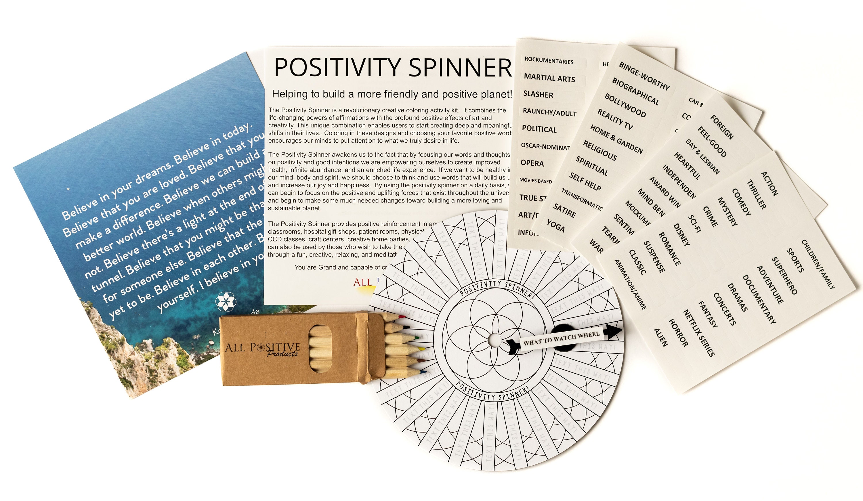 What to Watch Wheel Decision Maker Craft Game Activity Decision Spinner