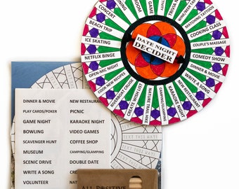 Date Night Decider Spinner: 88 Romantic Activity Ideas, Couples Gift