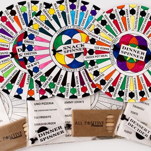 Dinner, Dessert, Snack Spinner Wheel Set: Food Decider Game
