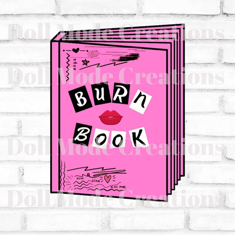 Burn Book SVG File Mean Girls Burn Book SVG svg png jpg - Etsy 日本