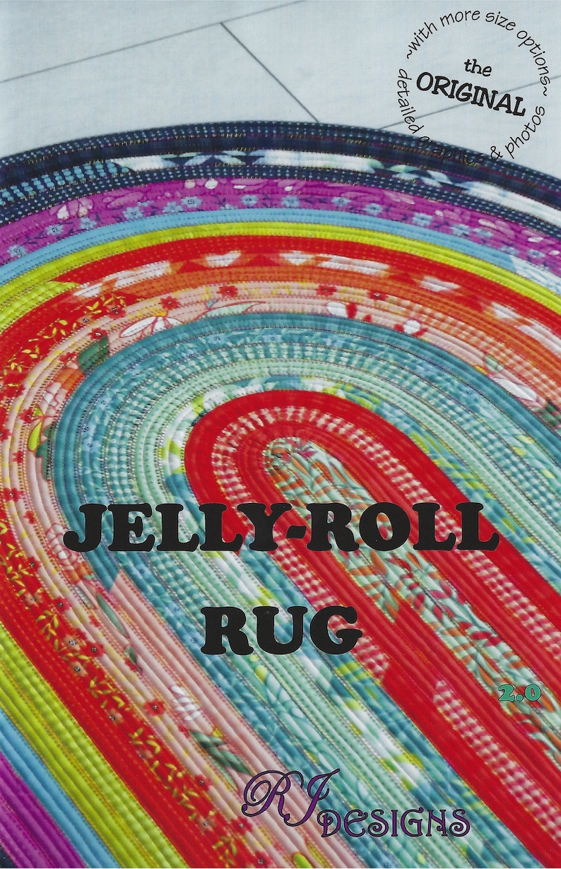 Jellyroll Rug Pattern for RJ Designs Etsy