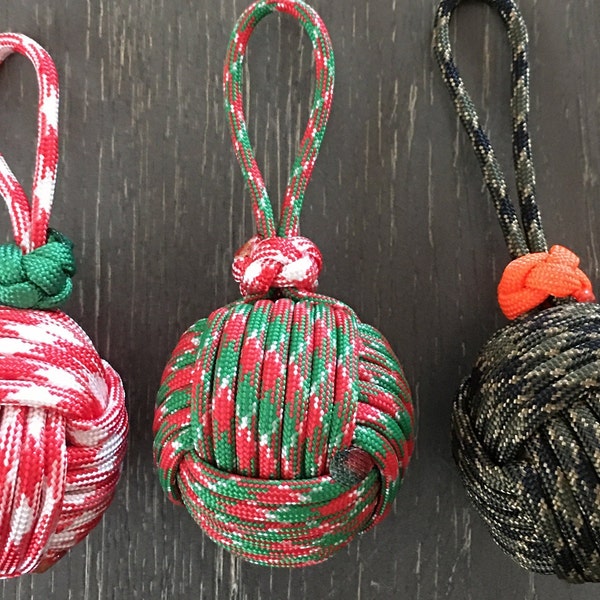 Paracord Monkey Fist Ornaments