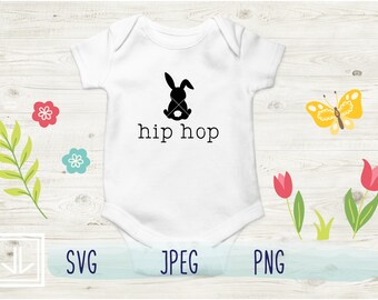 Easter Cutie Baby Bodysuit Bunny SVG for Toddler Minimal svg Funny First Easter Baby Outfit Mr Steal Your Chick SVG Design