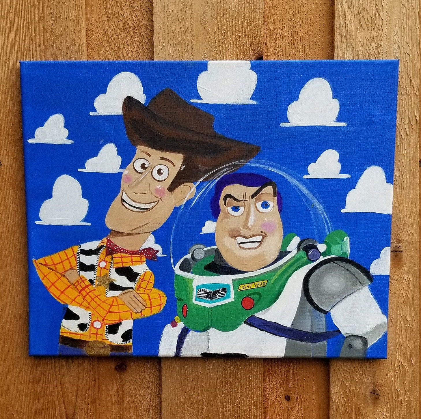 Toy Story Woody and Buzz Lightyear Painting