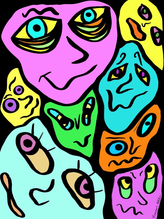 Featured image of post Trippy Face Melting Drawing