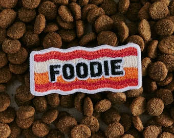 Parche de comida para perros / Termoadhesivo / Velcro