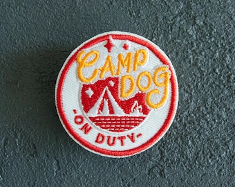 Camp Dog Patch For Dogs | Iron-on | Hook & Loop