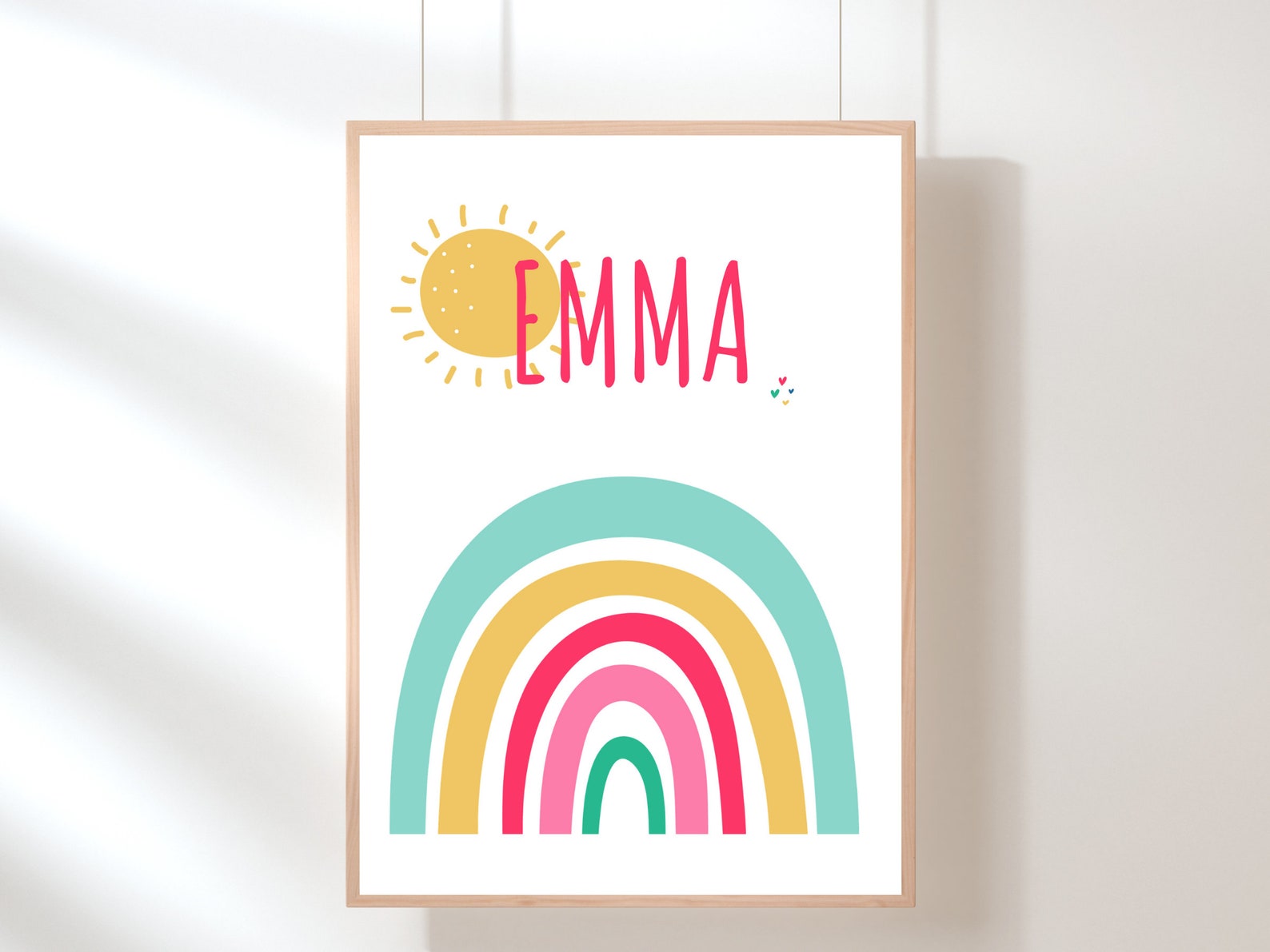 Custom baby name print Emma name printable Emma nursery Etsy