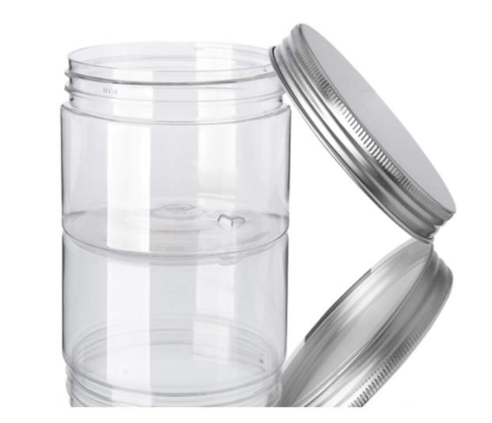 1oz & 2oz Mini Plastic Jars Pack of 16 w/Aluminum Lid Leak Etsy