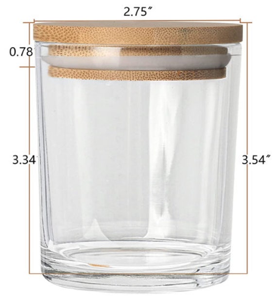 6oz 8oz 10oz Crystal Clear Glass Jar Candles - Reliable Glass Bottles, Jars,  Containers Manufacturer