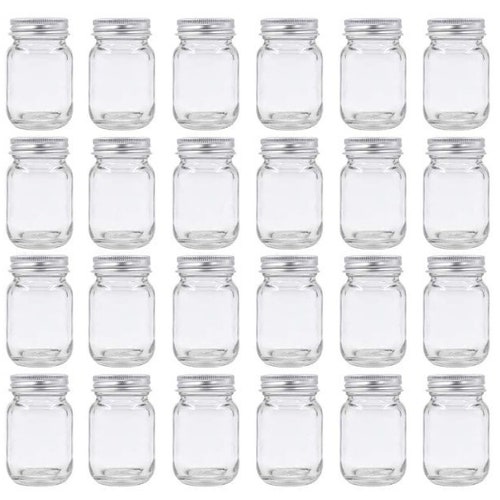 16 PACK 2oz Mini Mason Jars W/handle Metal Screw on Lids Etsy