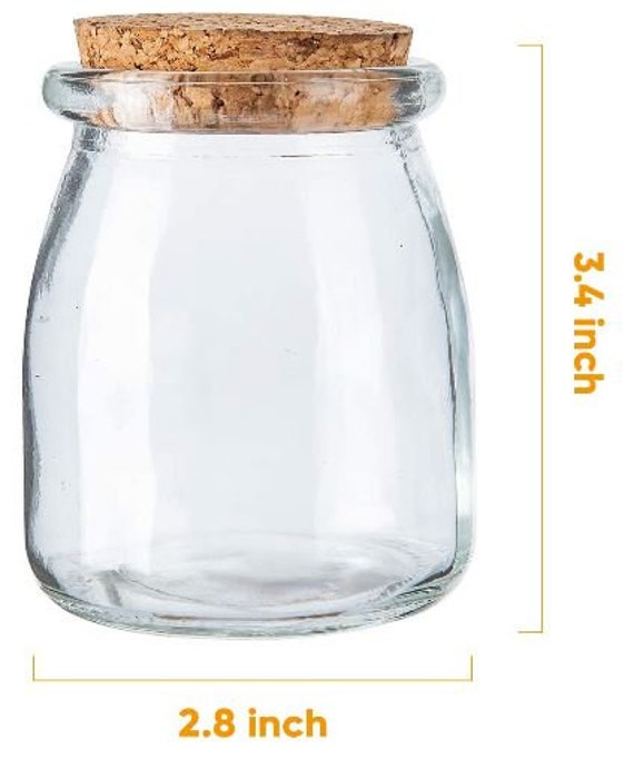 Set of 3 Glass Jar Storage Containers with Cork Lids Capacity 60/30/15Ounce,  60/30/15 oz - Kroger