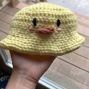 Crochet Baby Duck Hat