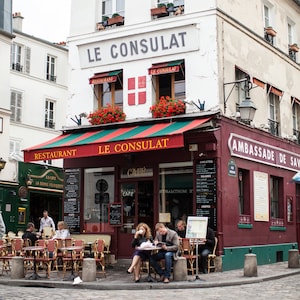 Paris photography, Paris cafe photo, Paris cafe print, Travel photo print, Fine Art Photography print, Home Decor, House Warming