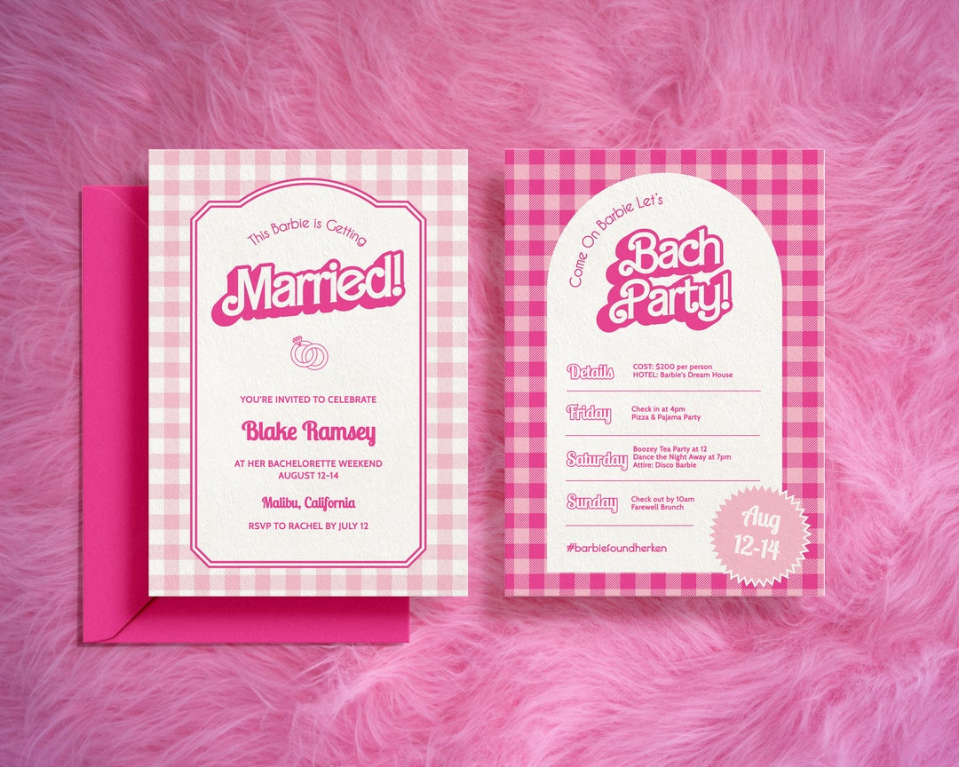 This Barbie Is.. Barbie Bachelorette Party Invite & - Etsy