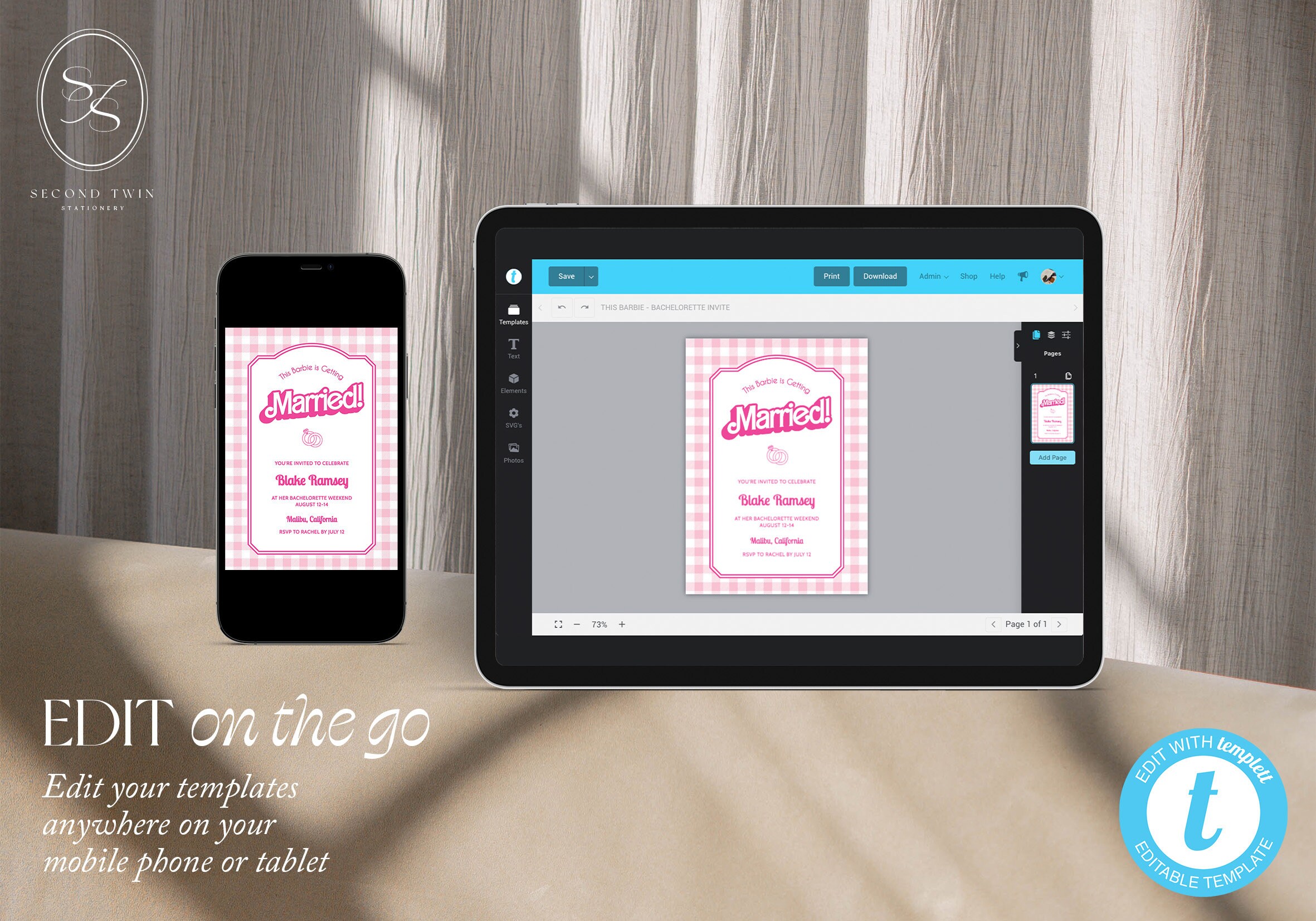 This Barbie Is.. Barbie Bachelorette Party Invite & - Etsy
