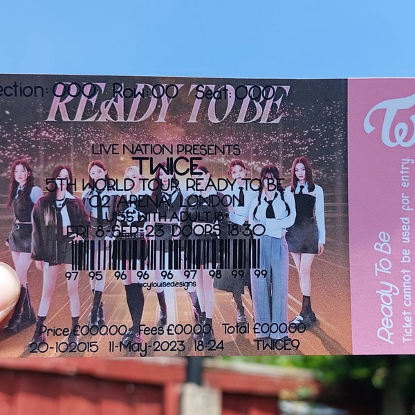 Twice Concert Ticket Etsy
