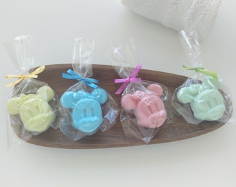 Mouse soaps party favors, Baby shower soap favours, Baby soaps gift, Kids party soaps present, First Holy communion soaps favors