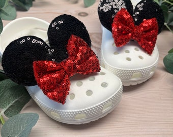 Mouse Ears for clogs and mules / Mouse Ear Shoe Charms / Girls Shoe Charms