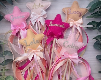 Personalisierter Filz Stern Zauberstab / Geschenk für Kinder zum Geburtstag / Kinder Geburtstagsgeschenk / Geburtstagsgeschenk / Zauberstab
