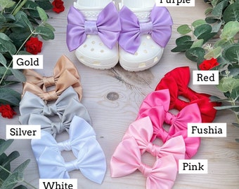 Bows for rubber shoes mules clogs / Shoe Bows /Shoe accessories/ Footwear accessories / Shoe charms / Charms /