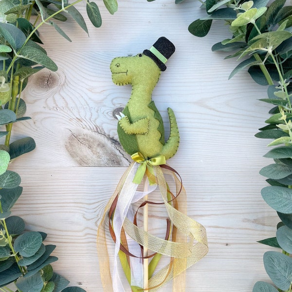 Dinosaur/ Page Boy/ Wedding / Wedding Favour / Dinosaur party/ Birthday present / Dinosaur wand
