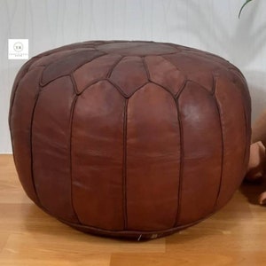 leather pouf Brown handmade ottoman pouf leather moroccan pouf best of ottoman pouf moroccan pouf moroccan pouff