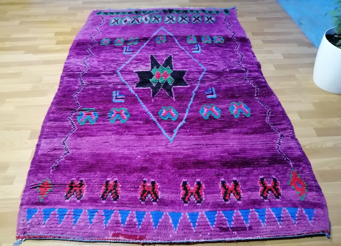 Authentic Moroccan Rug Beni Ourain Rug Boujaad Rug Etsy