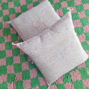 Set of 2 Pillows - Handmade Pillow Covers- Moroccan Throw Pillow - Morrocan  pillow - Decorative pillow - Moroccan Lumbar Sabra Cushion