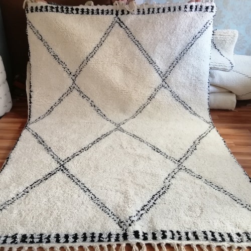 Beni Ourain Rug Authentic Moroccan Rug Custom Beni Ourain Etsy