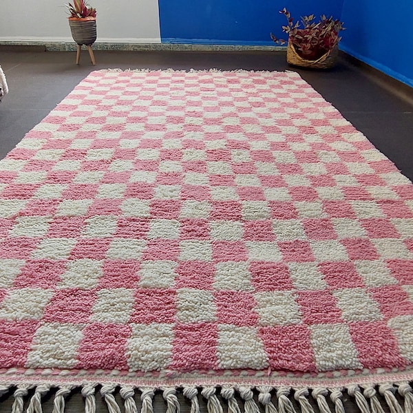Moroccan Checkered Rug Etsy