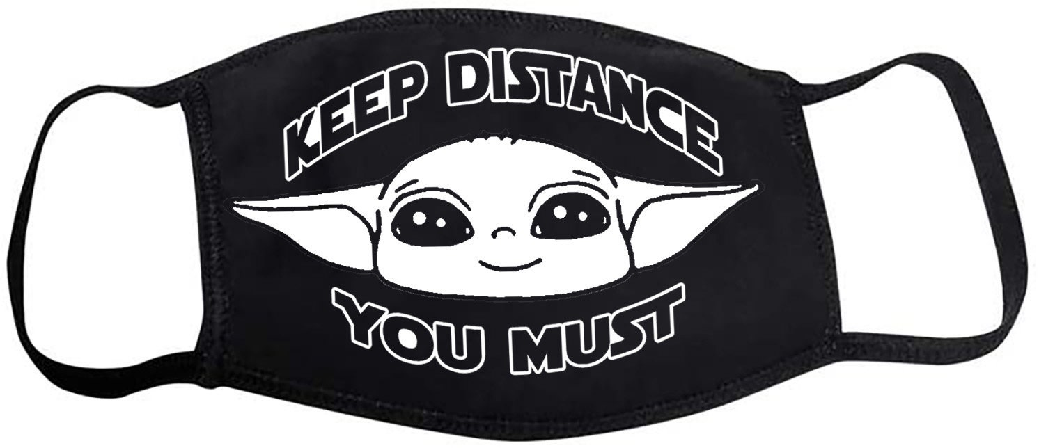 Keep Distance You Must Funny Cloth Mask Face Covering Adult Etsy UK