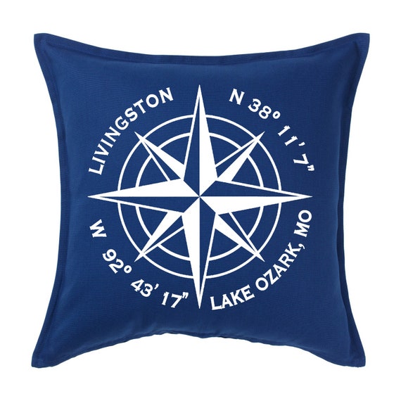 Personalized Nautical Compass Rose Throw Pillow Cover Custom - Home Decor Colonial Heights Va Personalized Nautical Compass Rose Throw Pillow Cover Custom - Home Decor Colonial Heights Va
