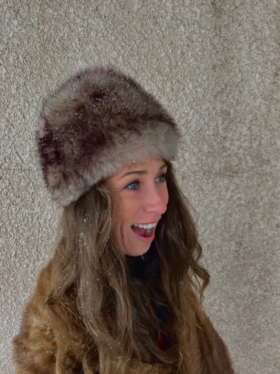 Vintage Sherpa Winter Hat Size 6 - image 2