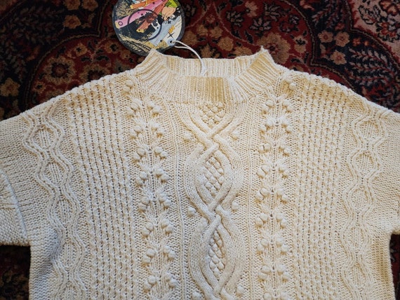 Vintage Express Tricot Handknit Sweater Size Small - image 2